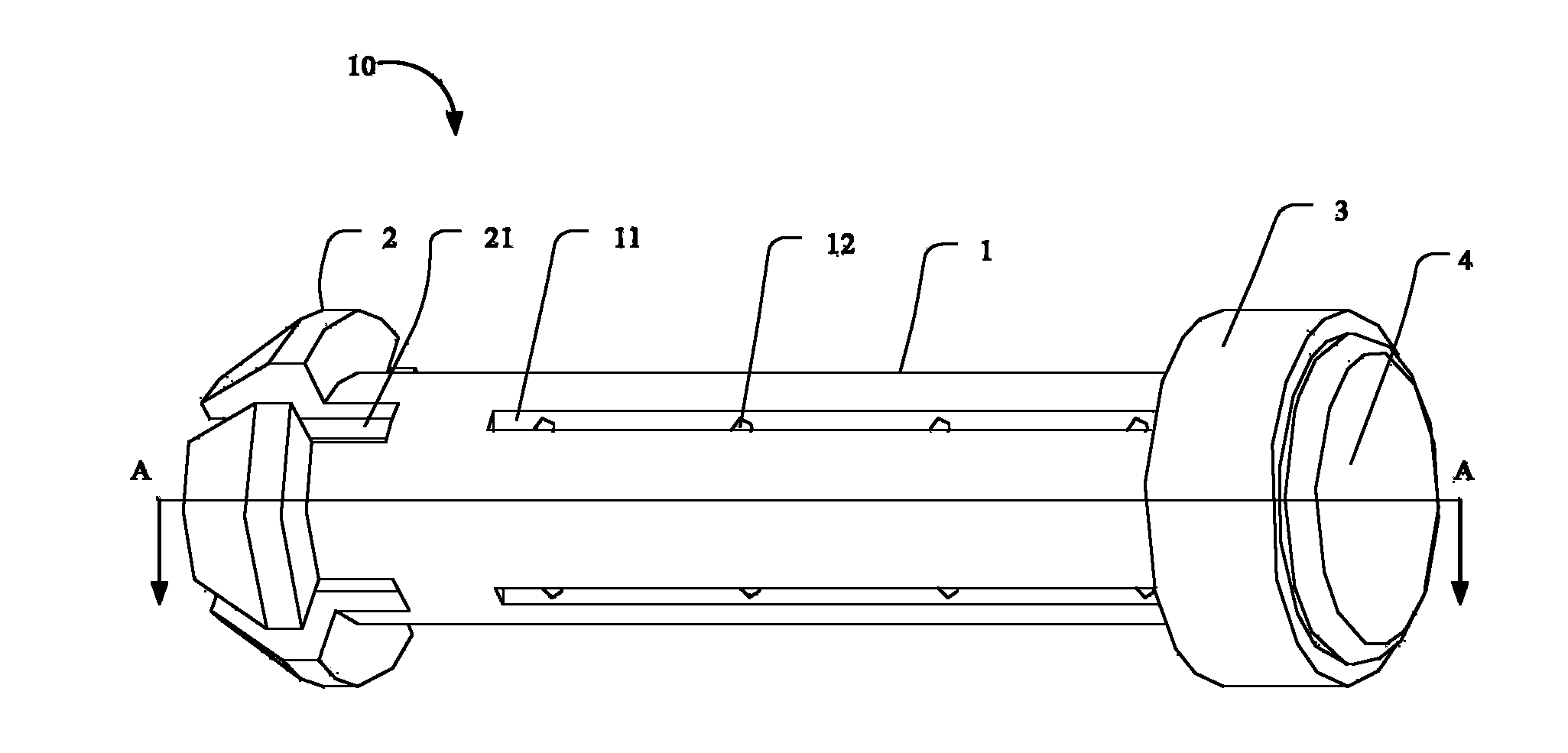 Rotating shaft structure and lamp with same