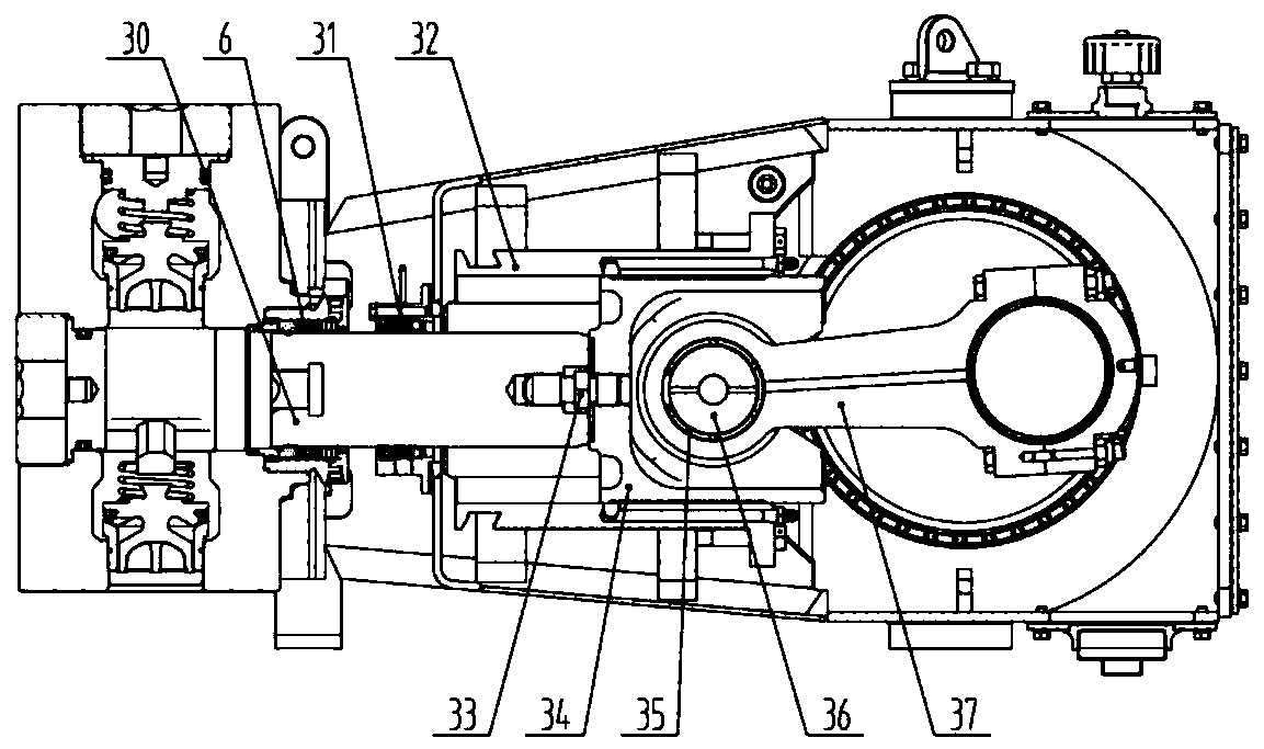 Reciprocating type three-cylinder plunger pump for oil and gas field