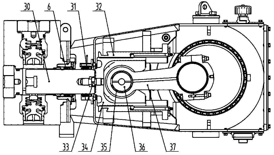 Reciprocating type three-cylinder plunger pump for oil and gas field