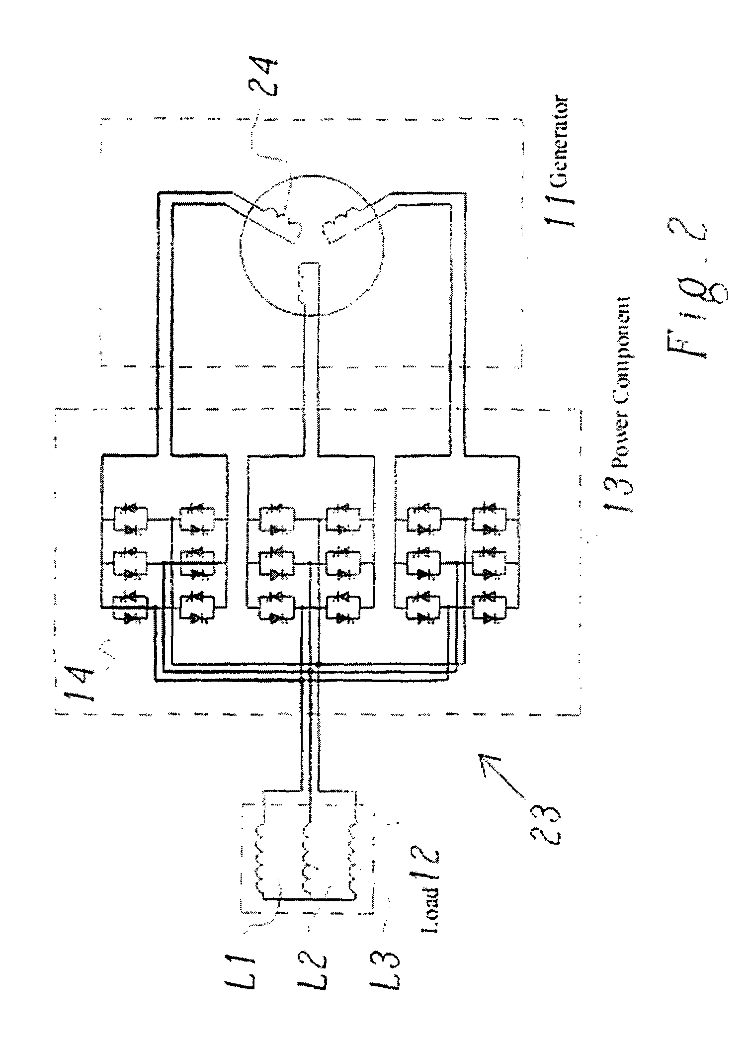 Bi-directional matrix converter with reverse start-up