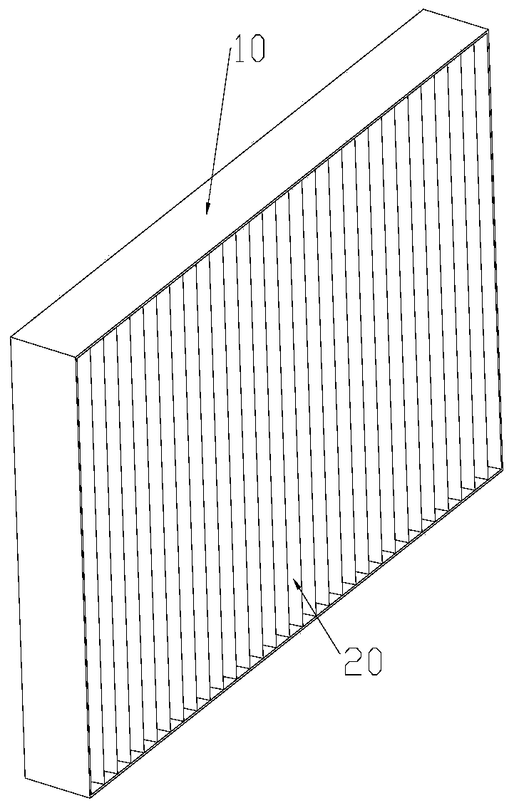 Humidifying filter element for air conditioning equipment and air conditioning equipment