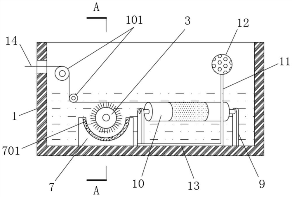 Hairbrush drag reduction device for non-woven fabric cleaning