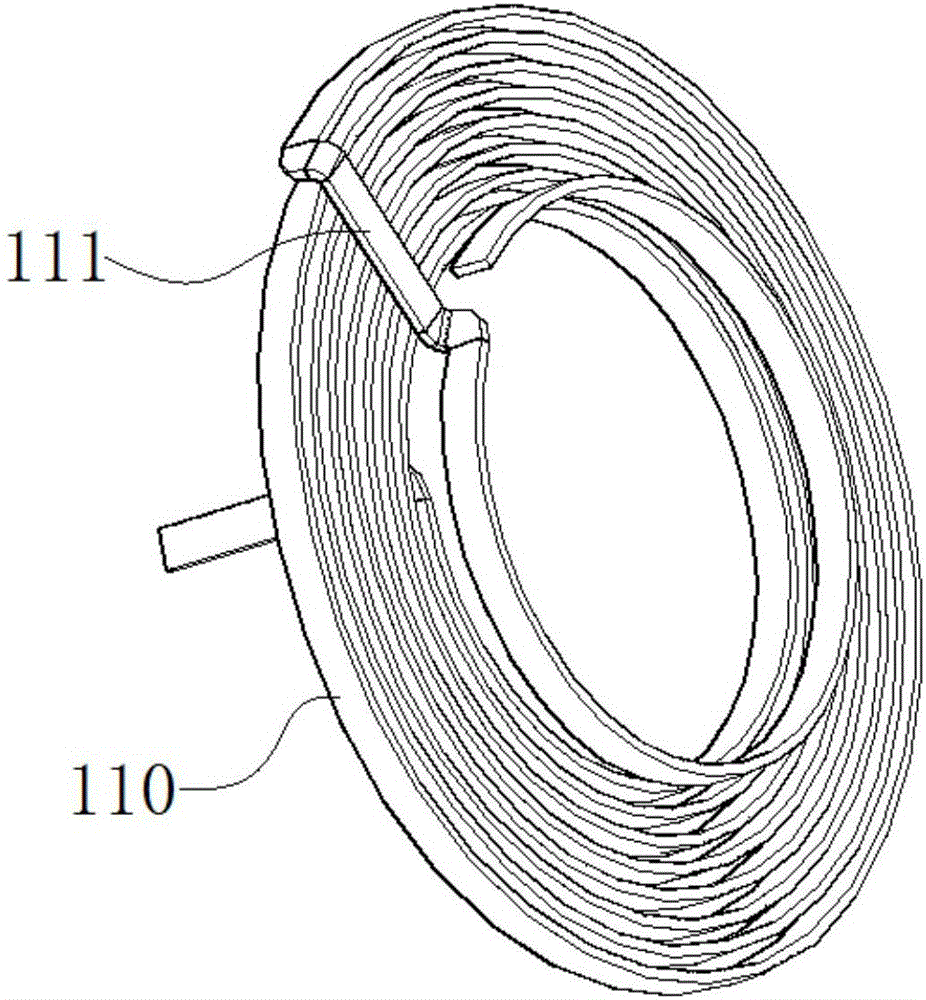 High-voltage coil structure of resin-cast dry-type transformer, winding method and transformer