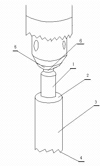 Drilling bit for plastic plate drill hole