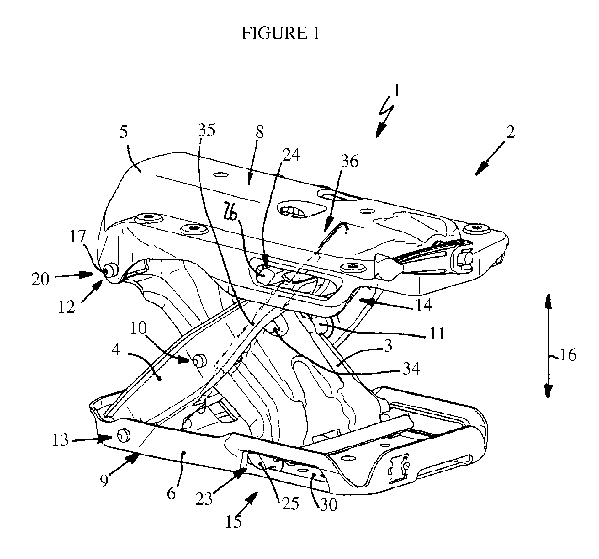 Scissors-type frame for a vehicle seat and method for producing a substructure of a vehicle seat