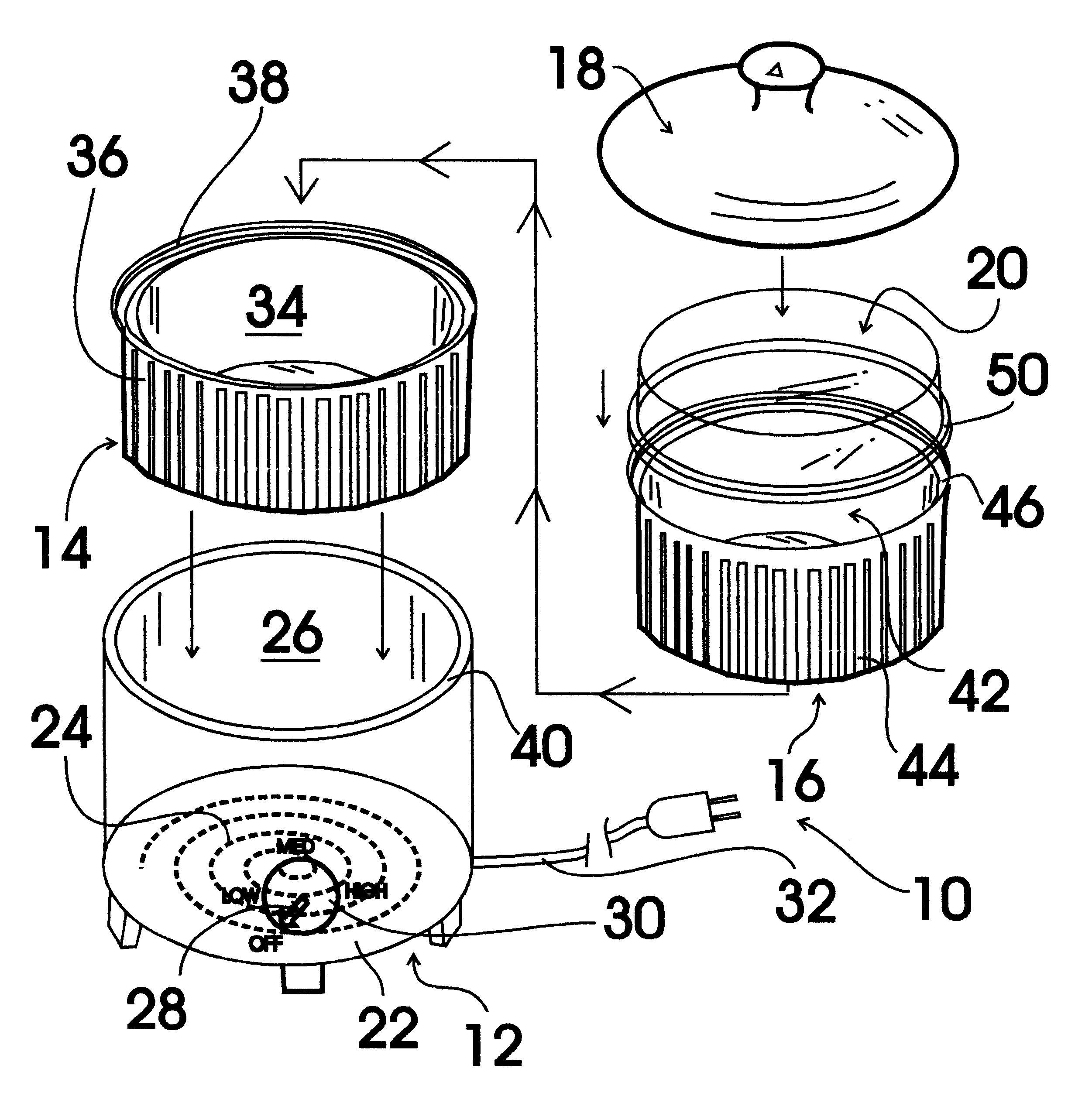 Disposable liner and cooker system with disposable liner