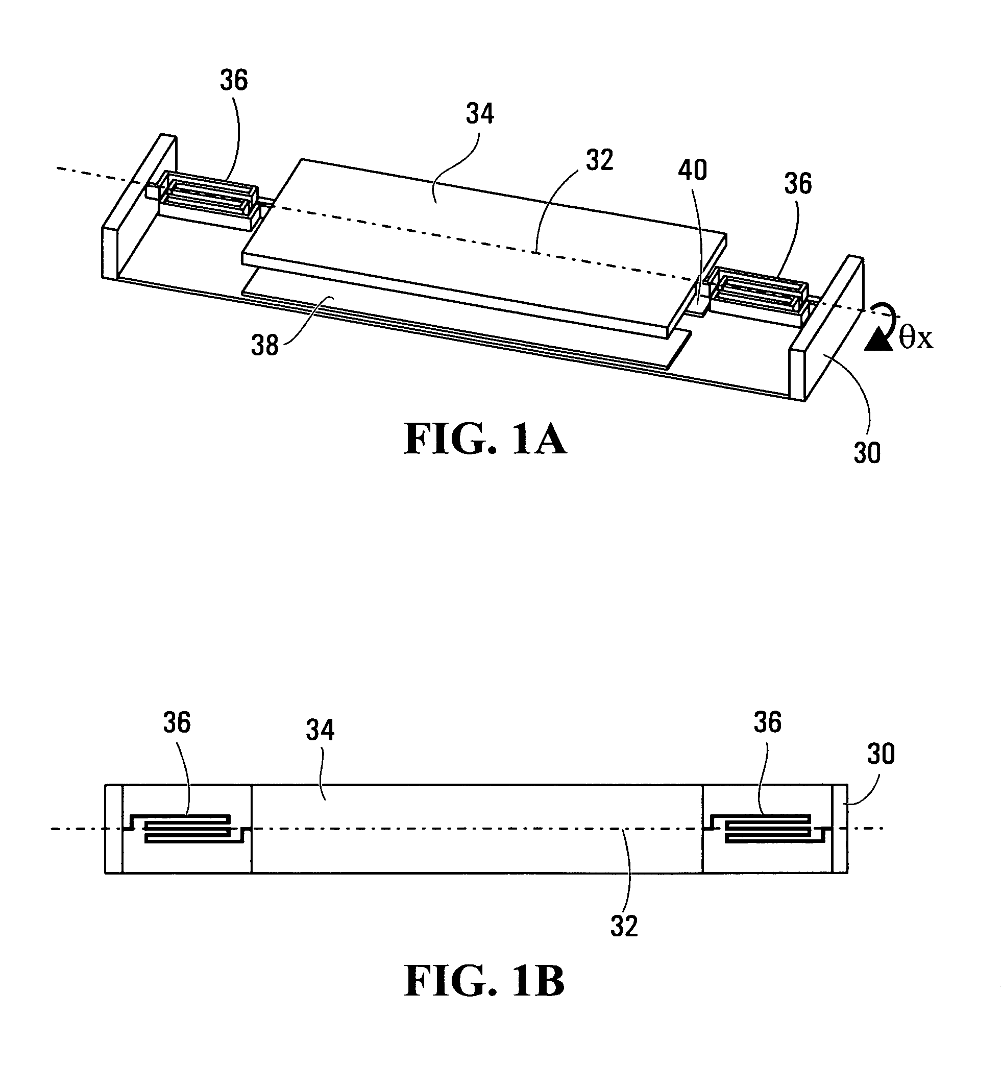 Micro-electro-mechanical-system two dimensional mirror with articulated suspension structures for high fill factor arrays