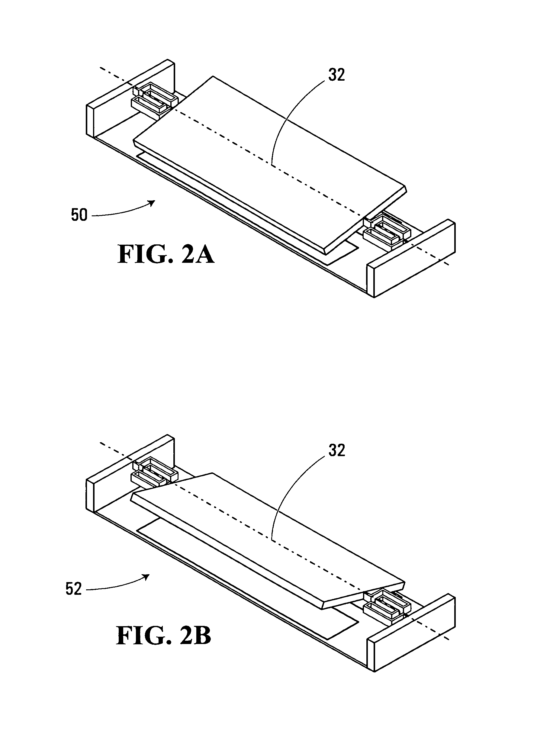 Micro-electro-mechanical-system two dimensional mirror with articulated suspension structures for high fill factor arrays