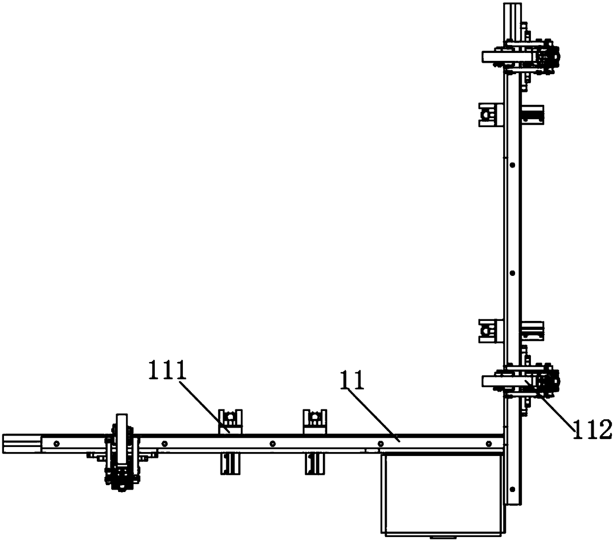 Multi-compartment box nailing machine and nailing method