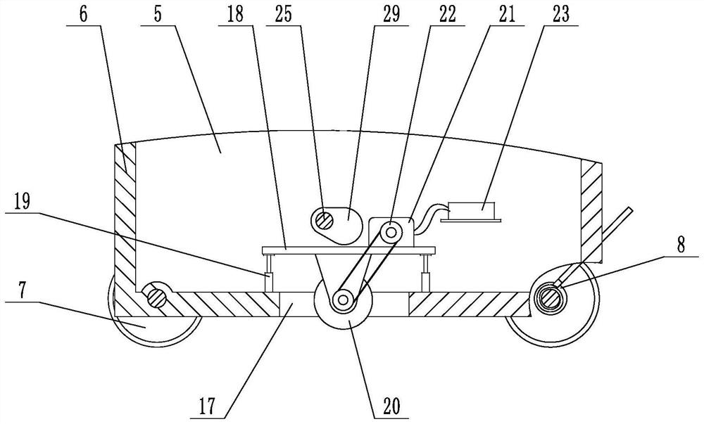 A bridge detection drone landing gear