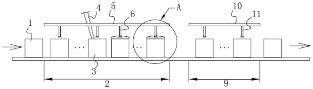 A kind of reducing rutile tio in titanium slag  <sub>2</sub> Titanium slag rapid cooling system and method