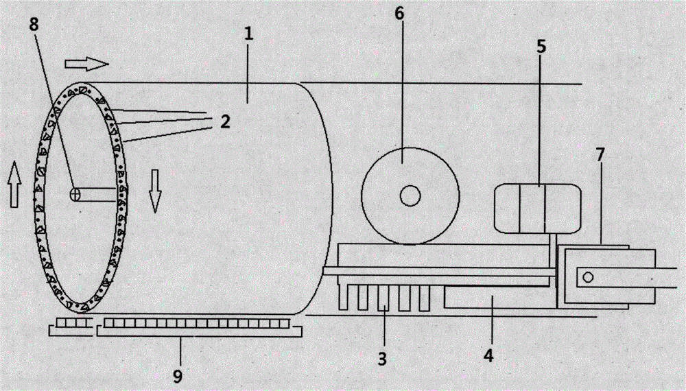 Water jet tunneling type shield tunneling machine