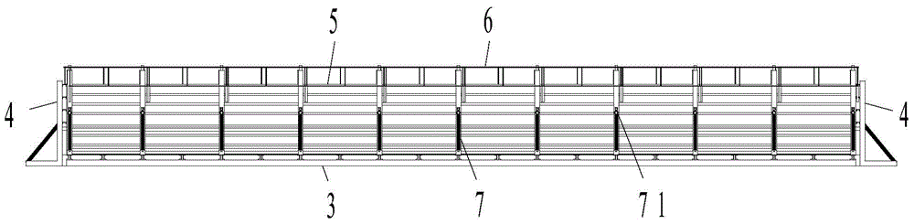 Mechanical template system of curved magnetic levitation track beam and application method of mechanical template system