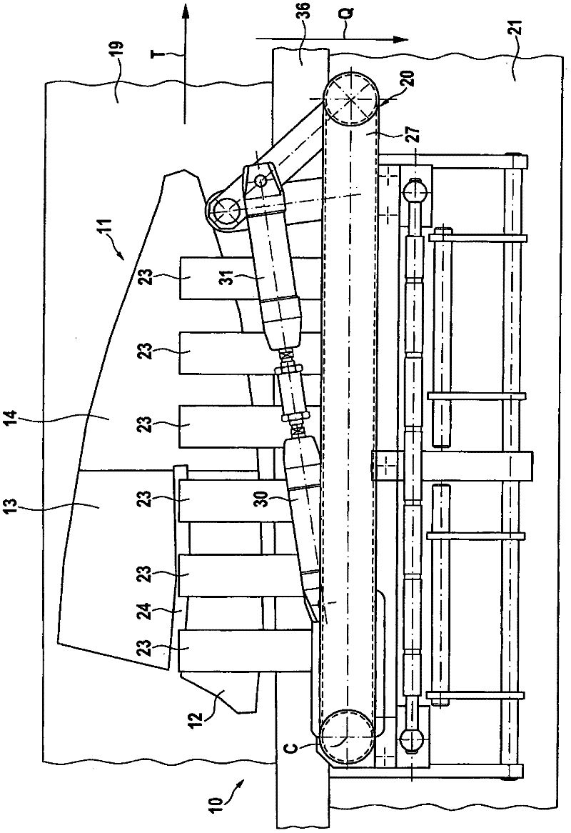 Apparatus and method for separating segmented parts of segmented products