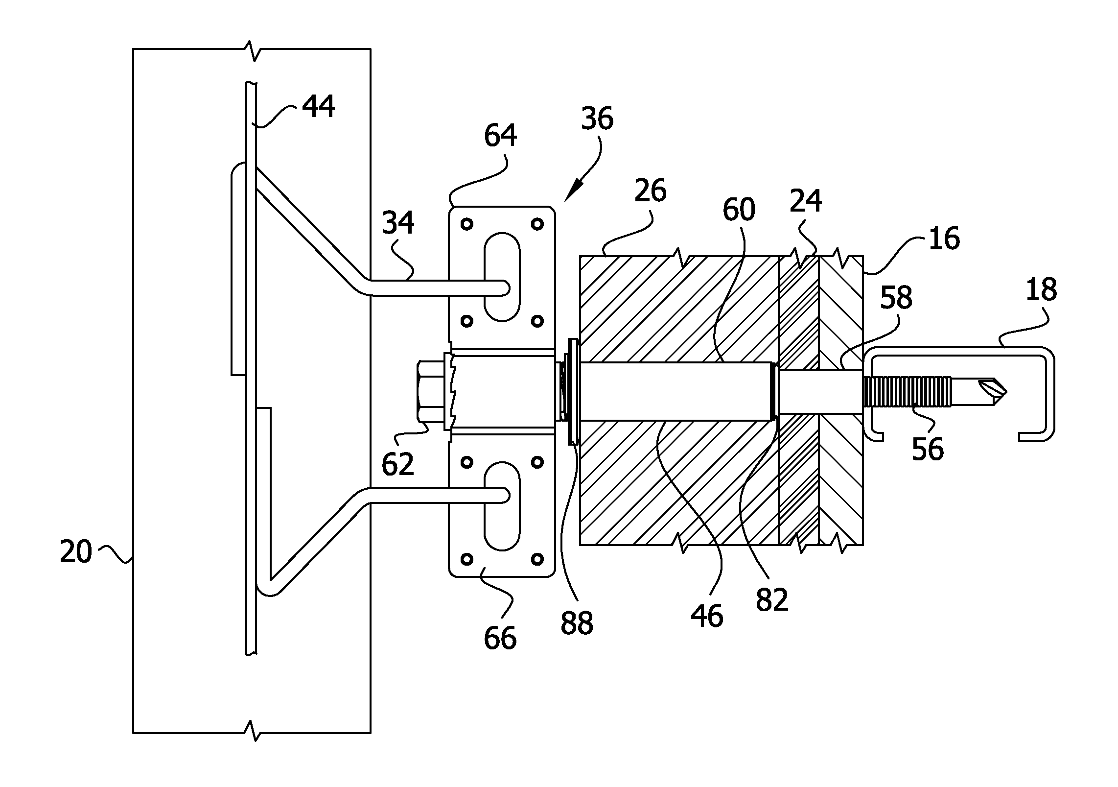 Anchor with angular adjustment