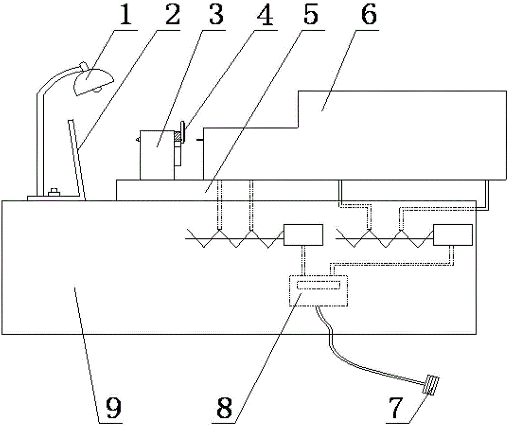 Semi-automatic accordion gong riveting device