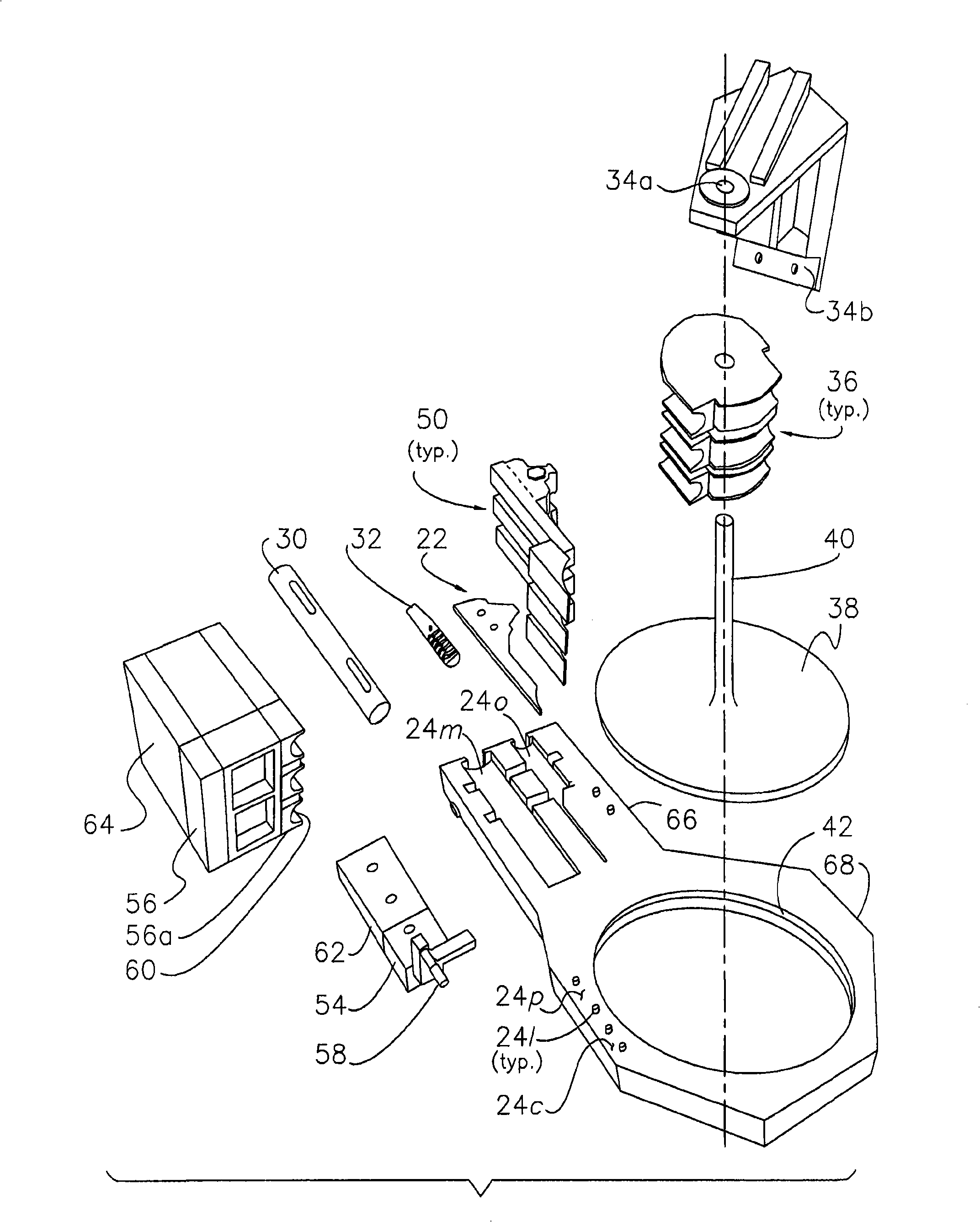 Quick changing bending machining pad pillow