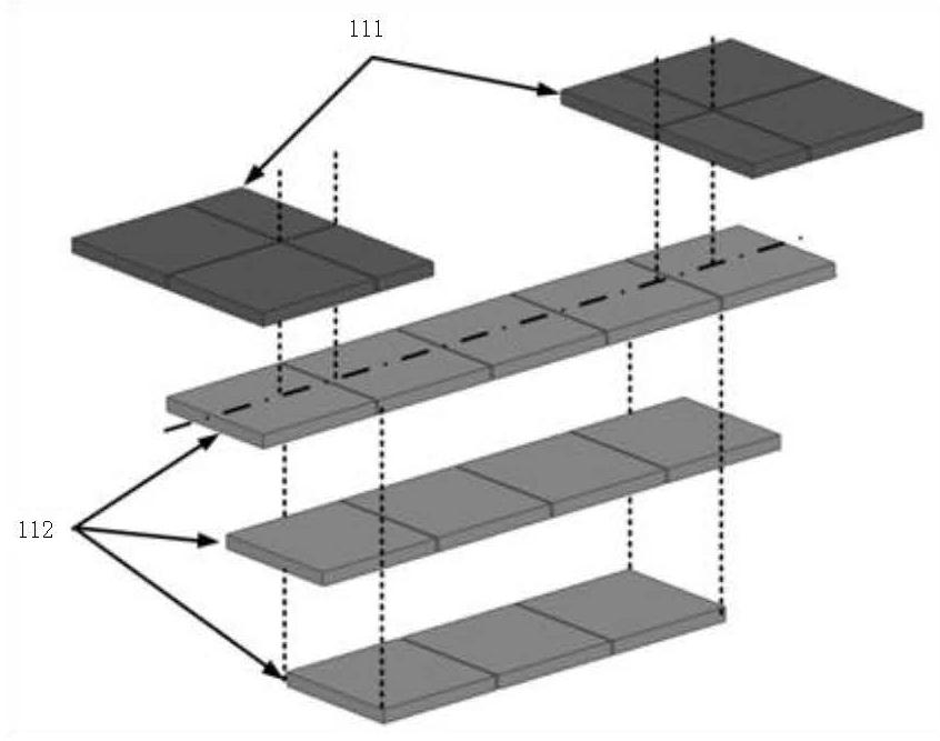 Modular non-salient pole type power supply rail applied to dynamic wireless power supply of mobile equipment