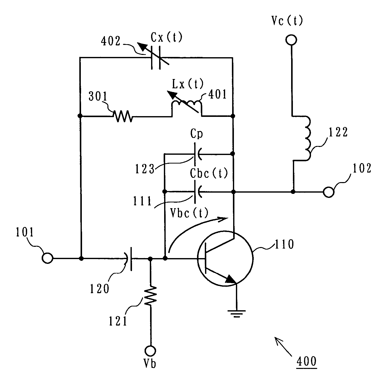 Amplifier; and transmitter and communication device incorporating the same