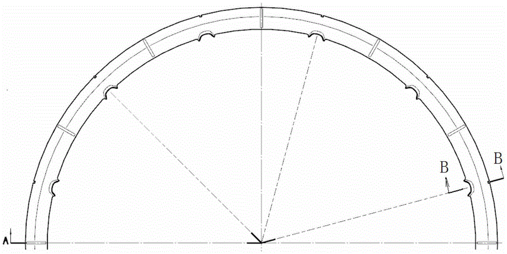 A kind of inner flanging mold and flanging process of double-layer annular parts