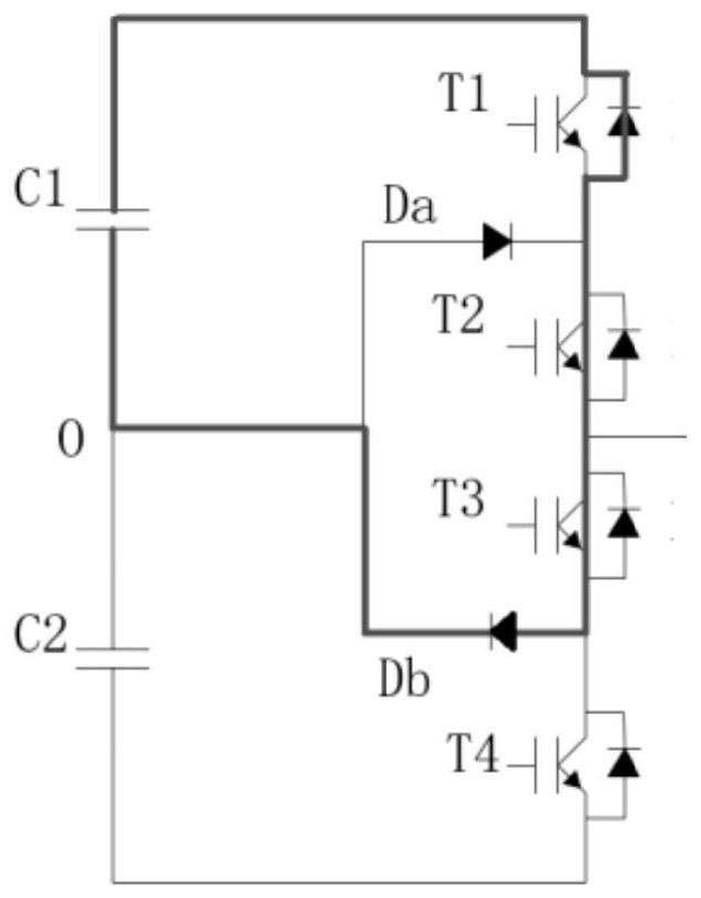 Three-level traction power module and inverter circuit based on sic power devices