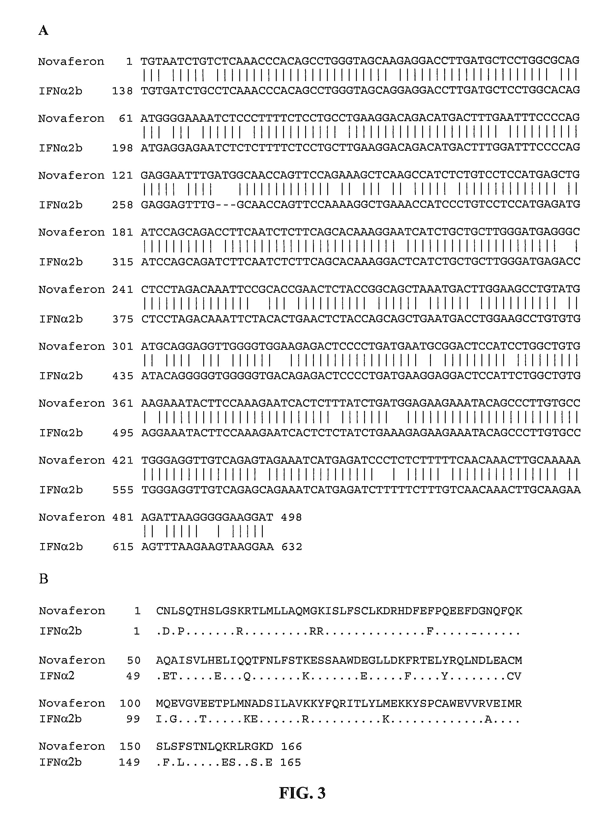 Recombinant human interferon-like proteins