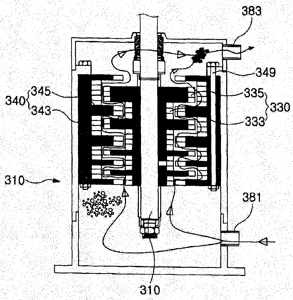 Nanobubble-and-hydroxyl-radical generator and system for processing polluted water without chemicals using same