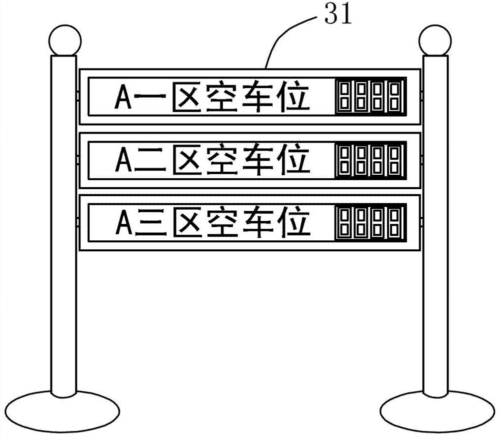 Parking guidance and searching system for parking lot