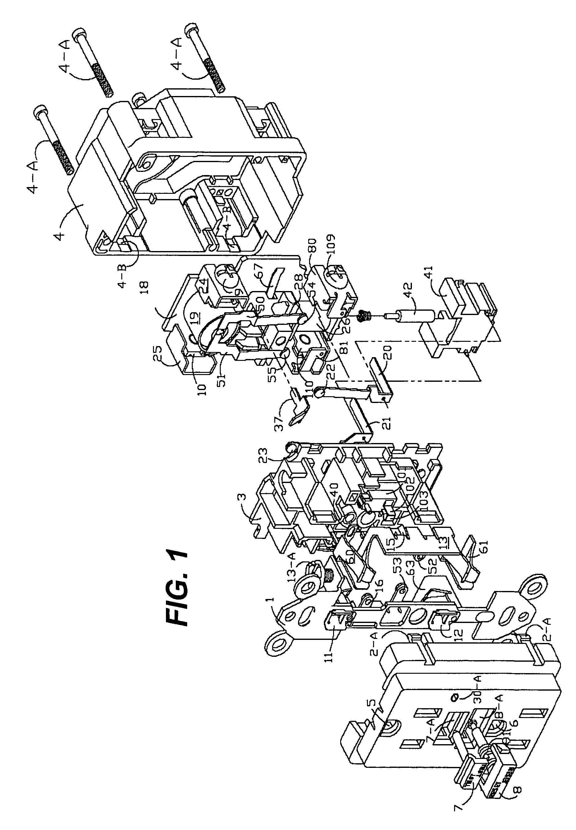 Circuits for circuit interrupting devices having automatic end of life testing function