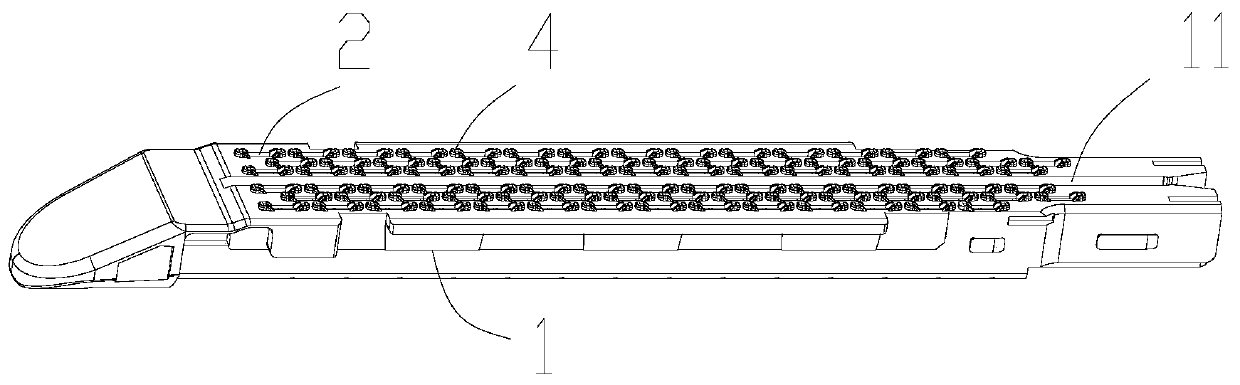 Nail bin assembly capable of preventing tissue slippage and anastomat