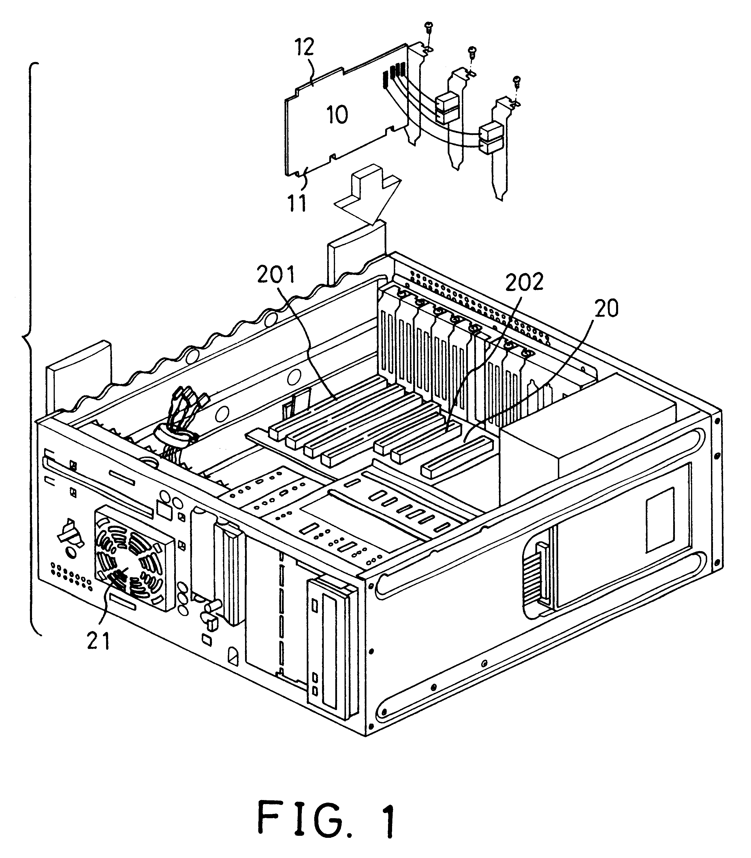 Interface card-type motherboard for a computer