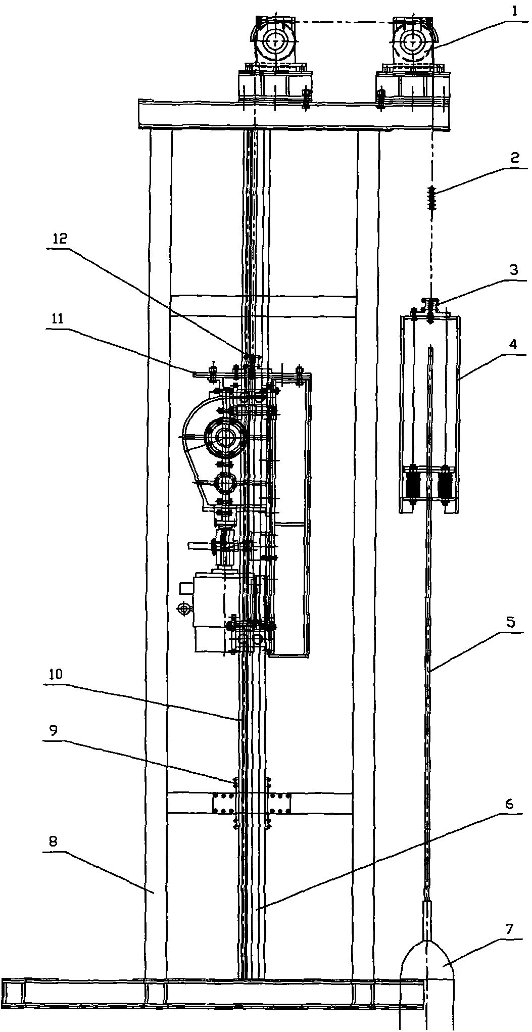 Tractor tower type pumping unit device