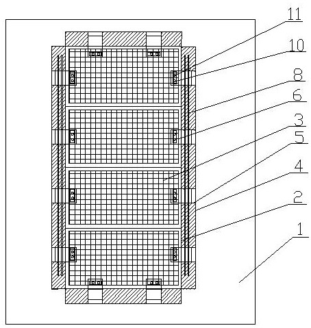 Steel grating mounting technology for offshore booster station