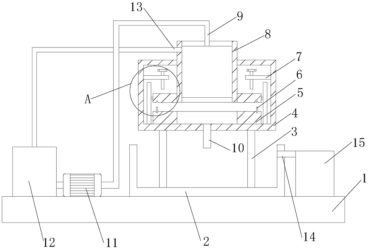 Experiment device for testing vertical permeability coefficient of multi-layer geotechnical cloth