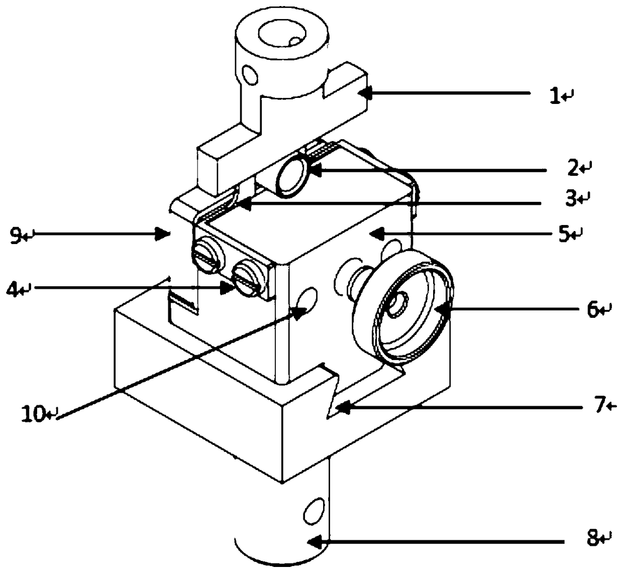 High-temperature performance testing device for polyimide bushing with special-shaped end face