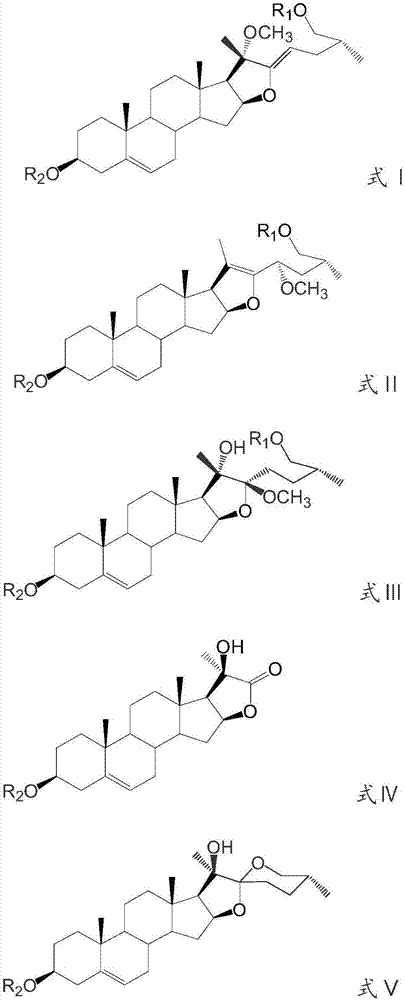 Steroidal saponin derivatives, and preparation method and application thereof