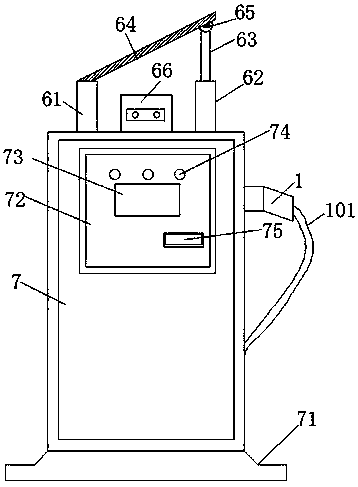 Environment-friendly solar energy charging pile