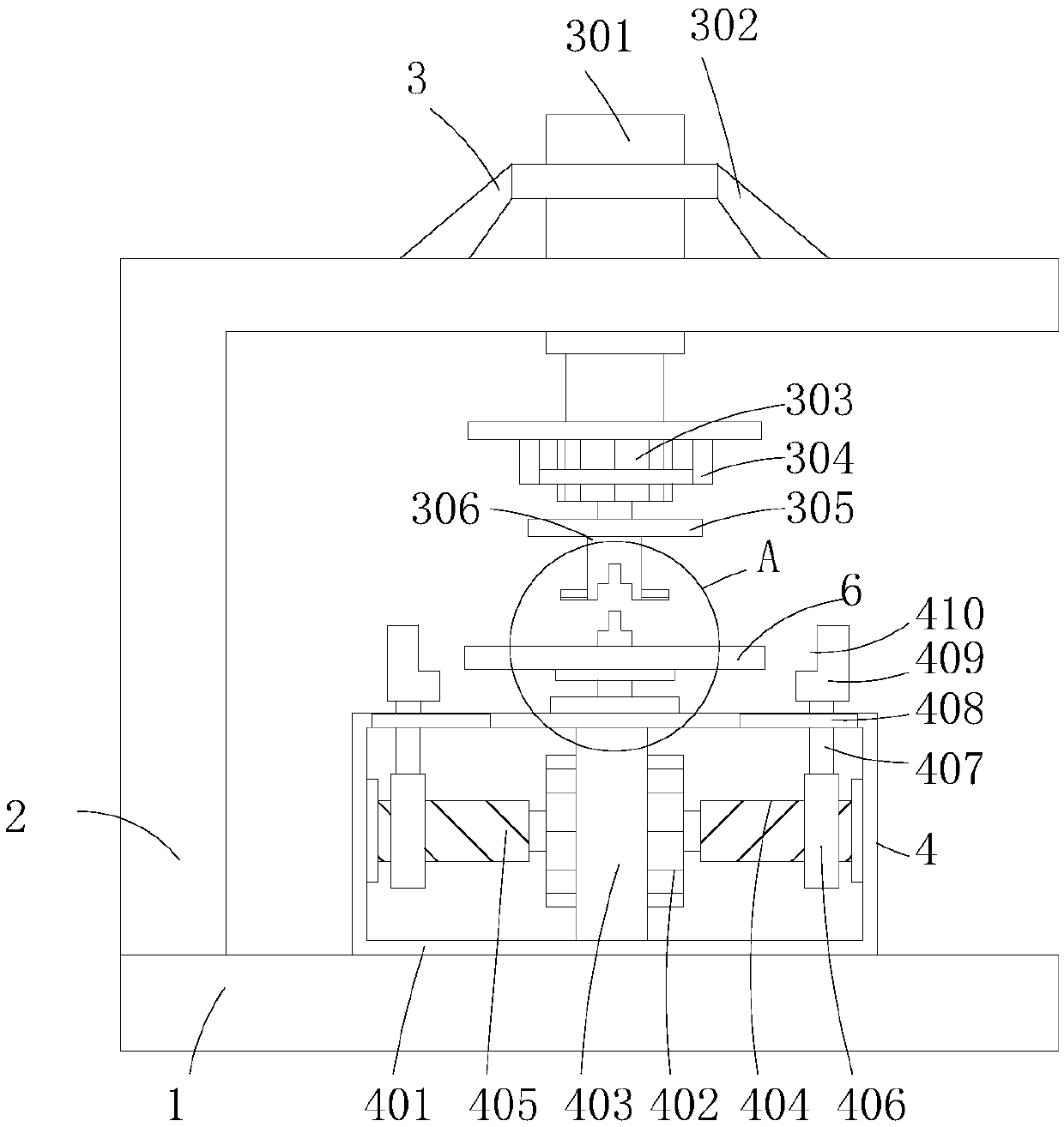 Round magnetic steel side face grinding device