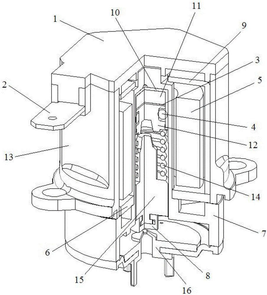 Waterproof and dustproof electromagnet for valve