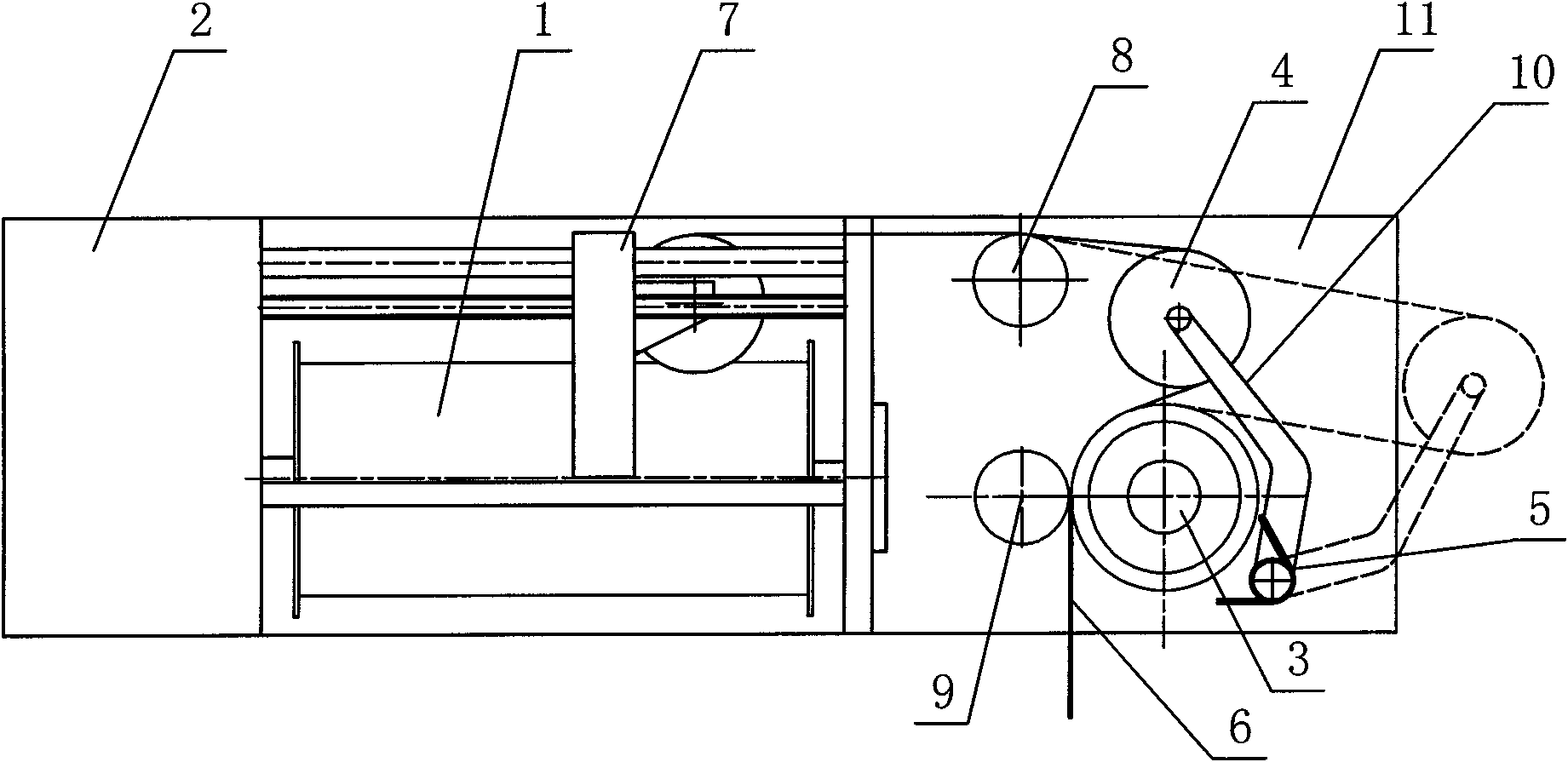 Optical fiber micro cable withdrawing and releasing winch