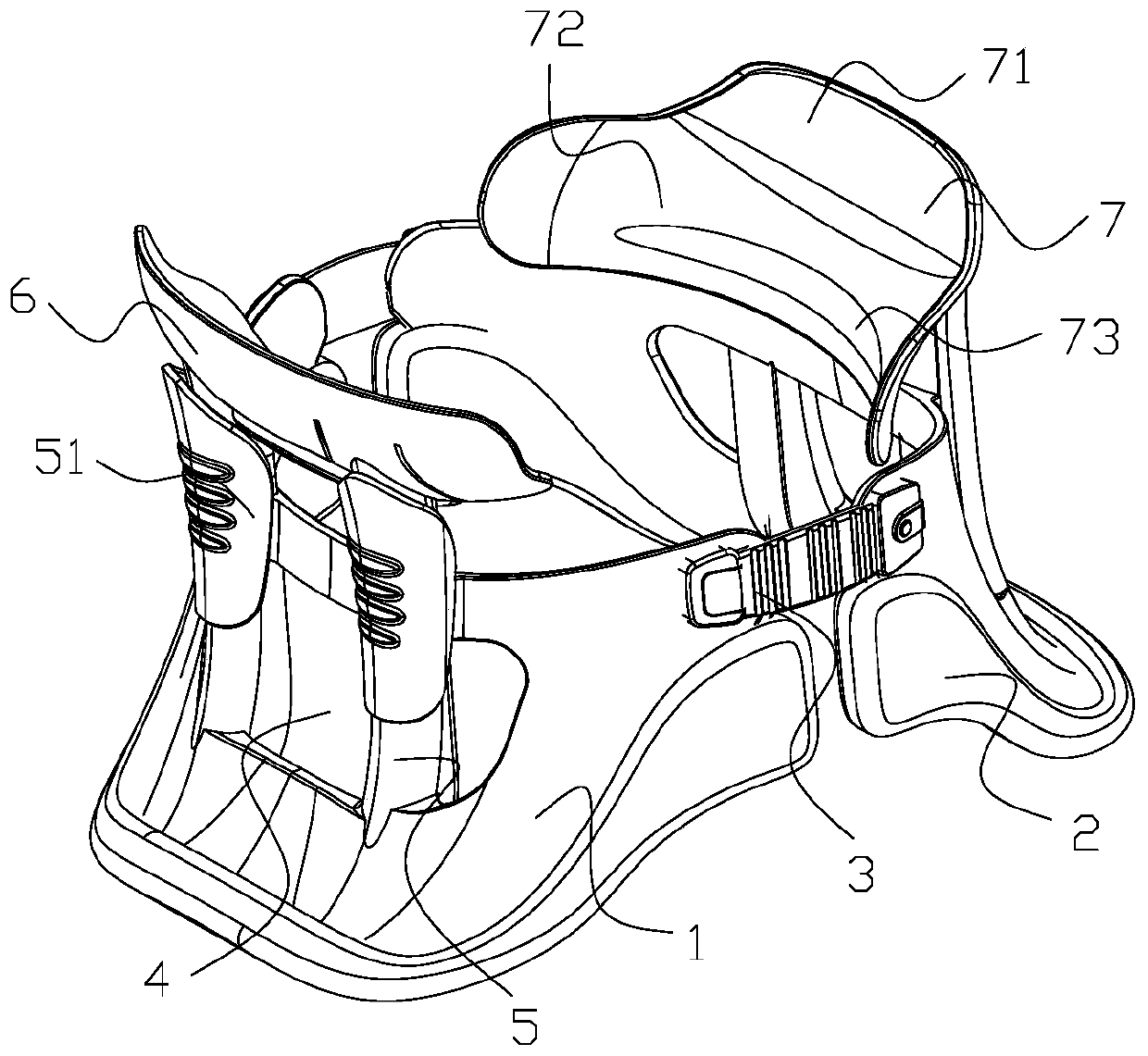 Medical cervical vertebra tractor