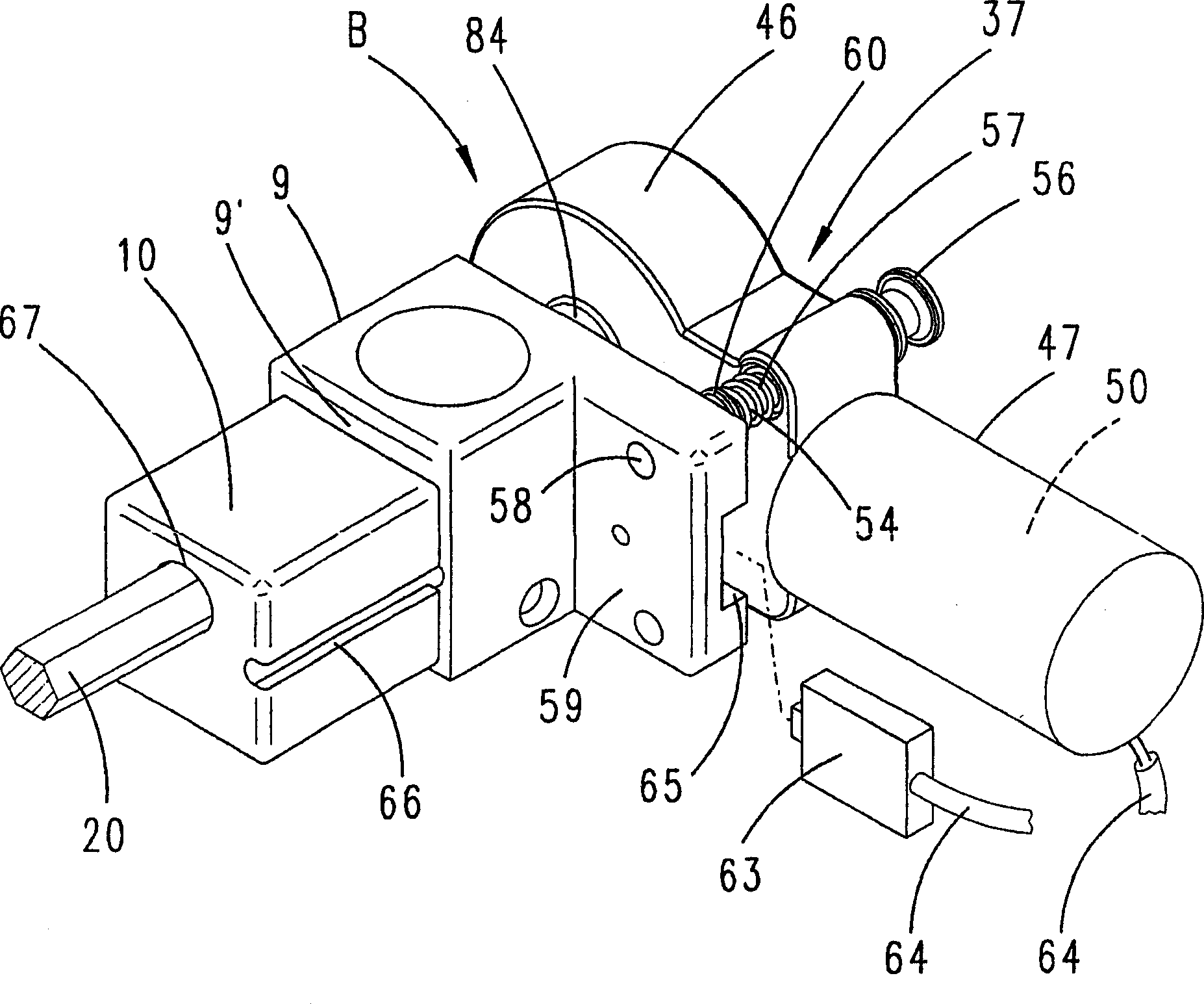 Castor type roller controlled by motor