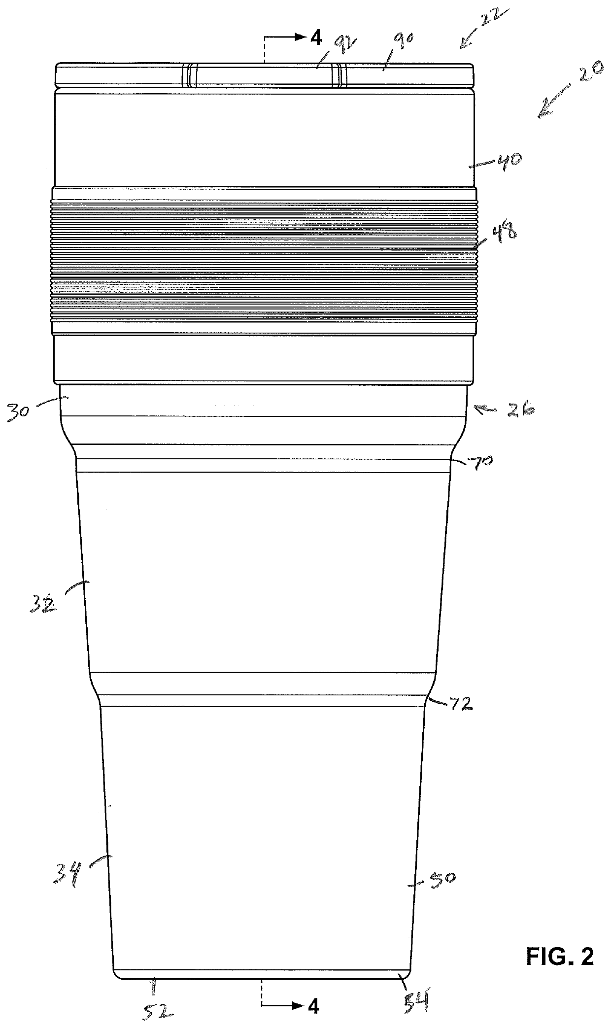 Collapsible cup