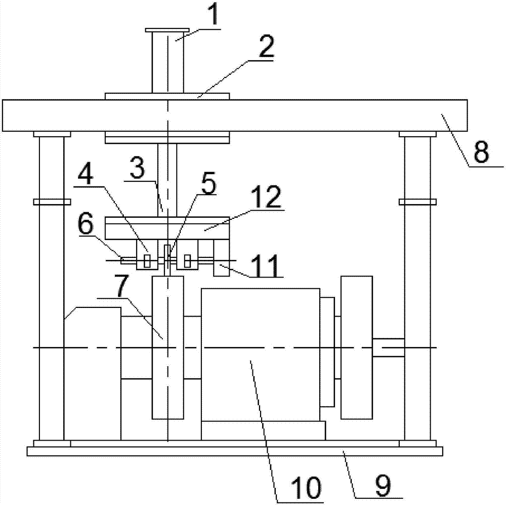 Device and method for wheeltrack friction fatigue test