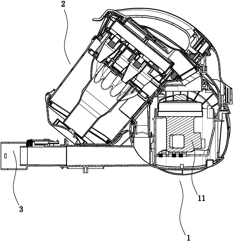 Flow-splitting multi-air-channel dust collecting device