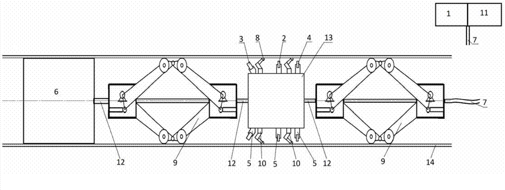 Pressure pipeline ultrasonic internal detection automation device