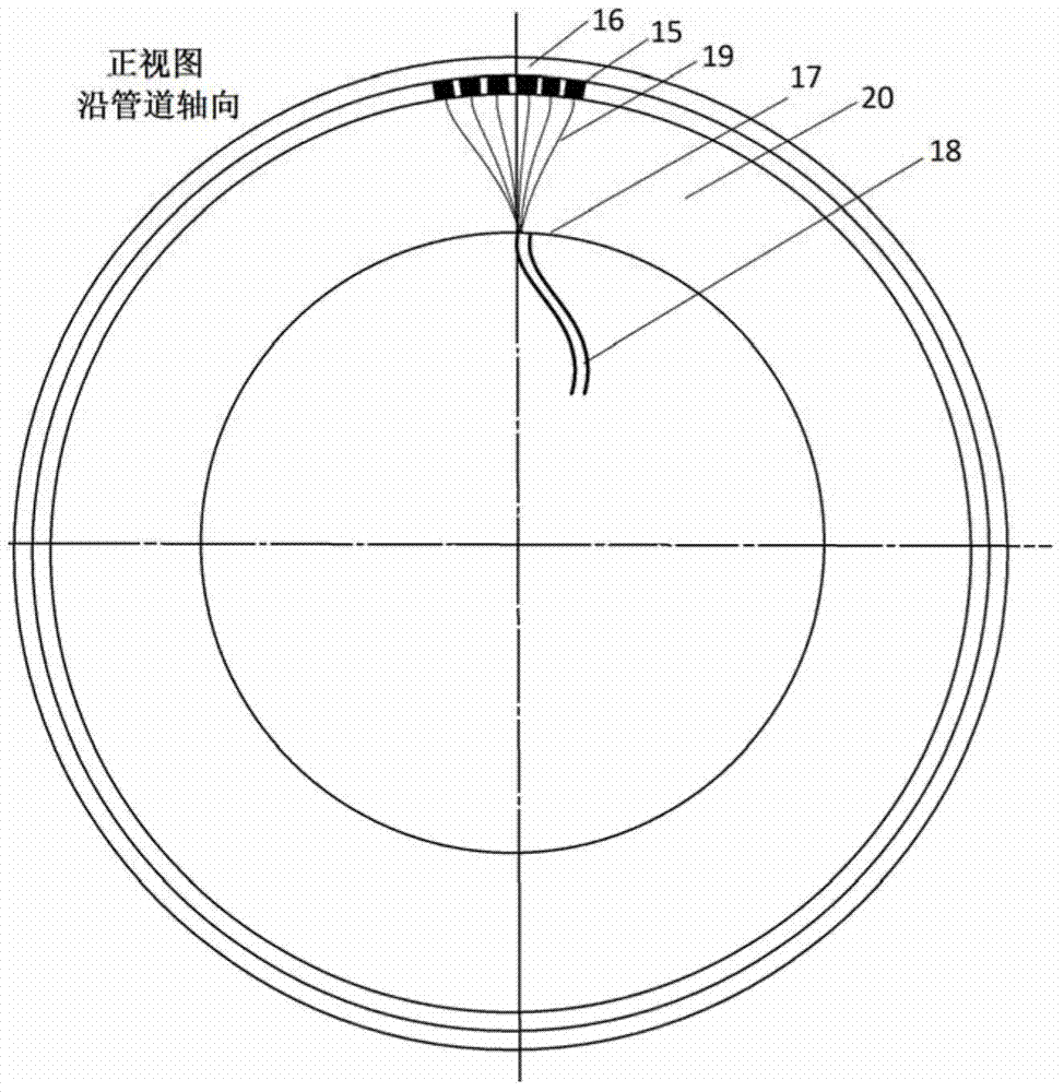 Pressure pipeline ultrasonic internal detection automation device