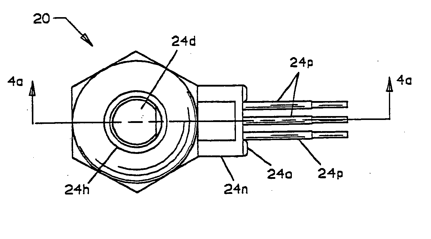 Apparatus for mounting electronic module assembly in sensor