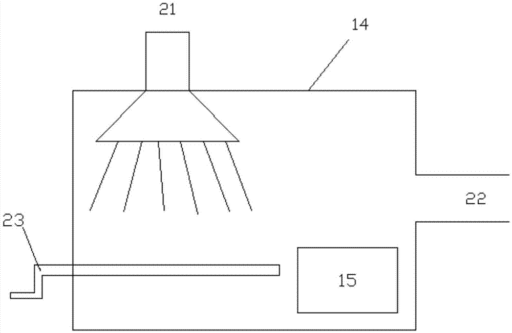 Low-energy-consumption roof haze particle capturing and curing device and monitoring device thereof