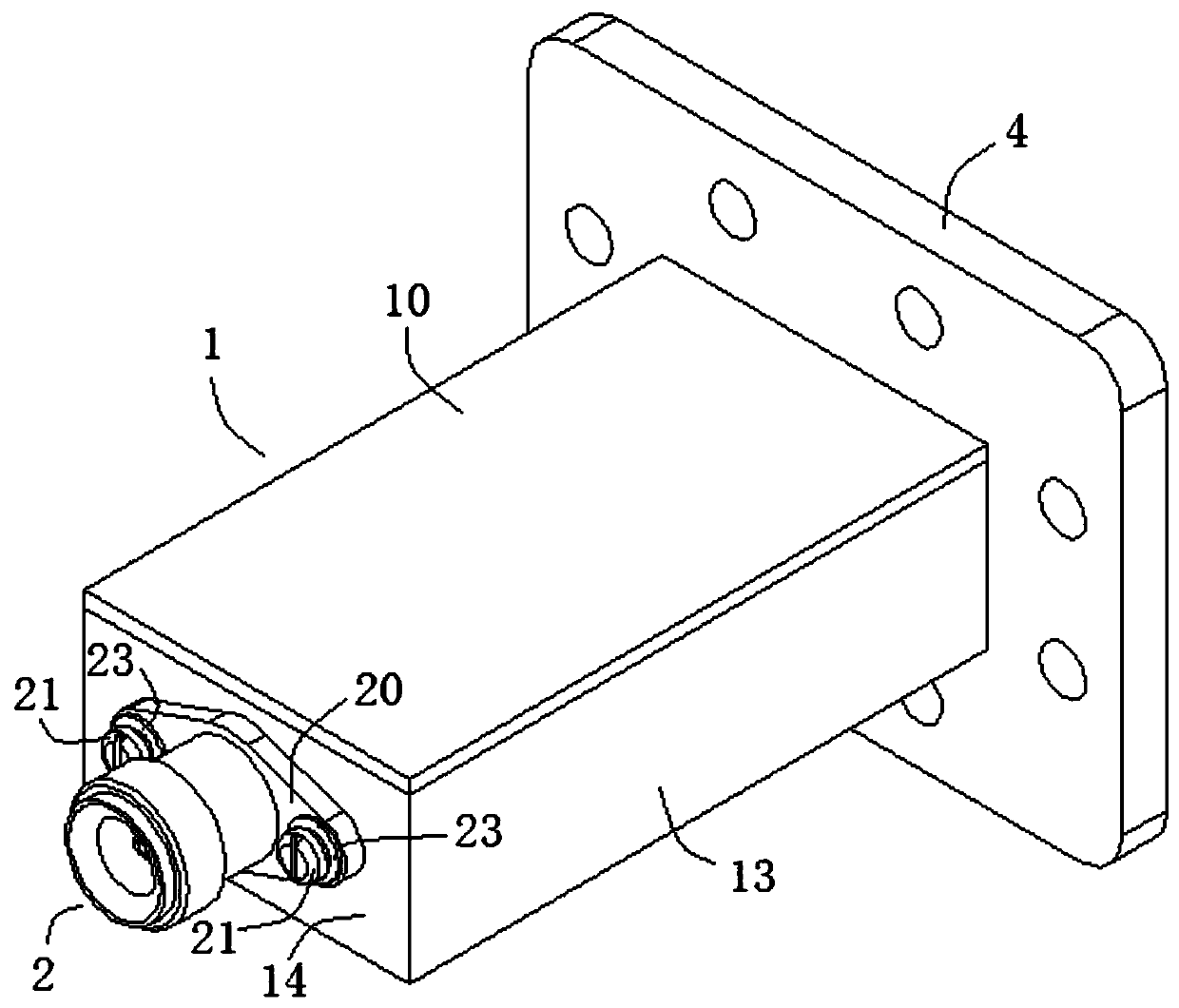 Waveguide coaxial converter